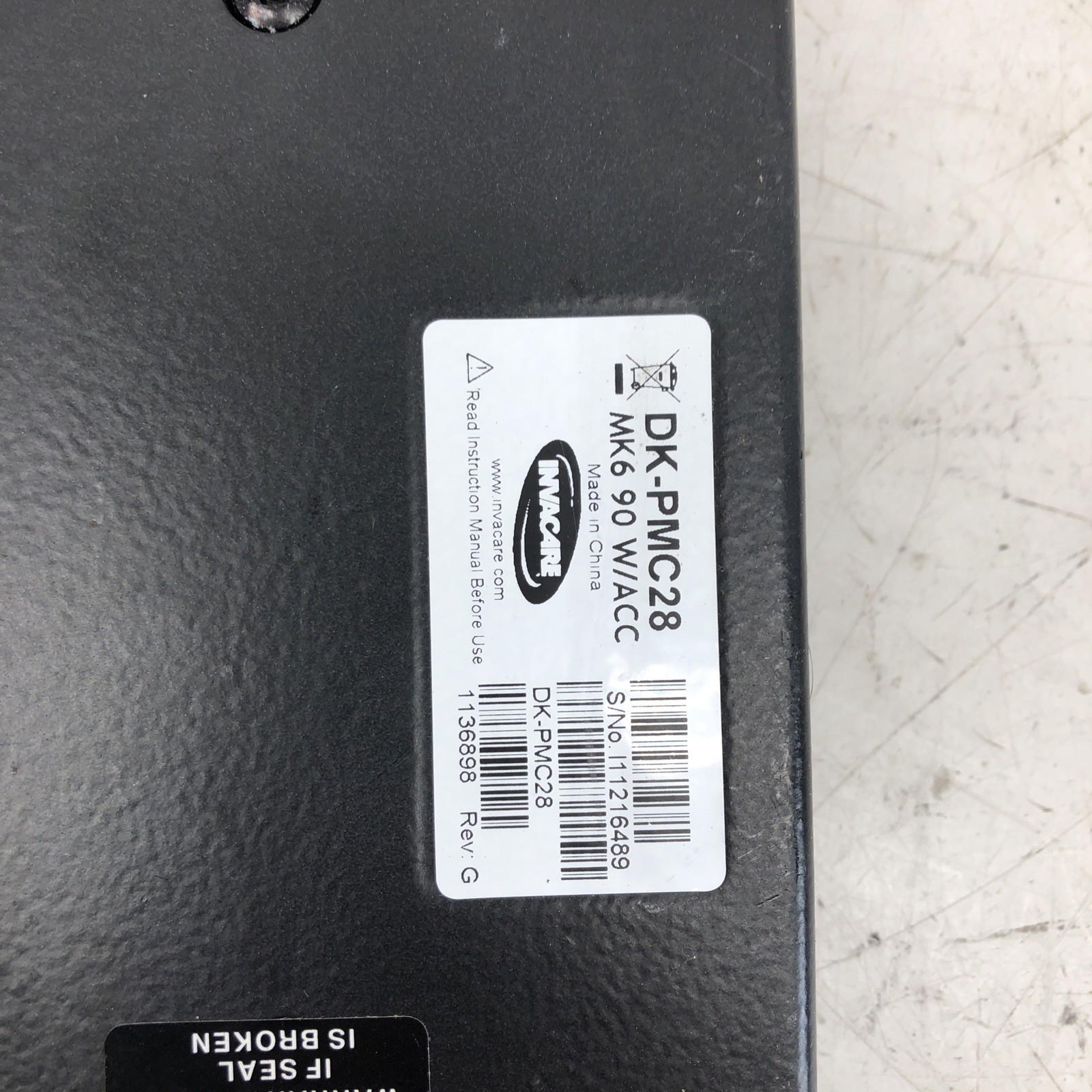 Invacare DK-PMC28 TDX XD Control/Seating Module MK6 90 W/ACC 1136898