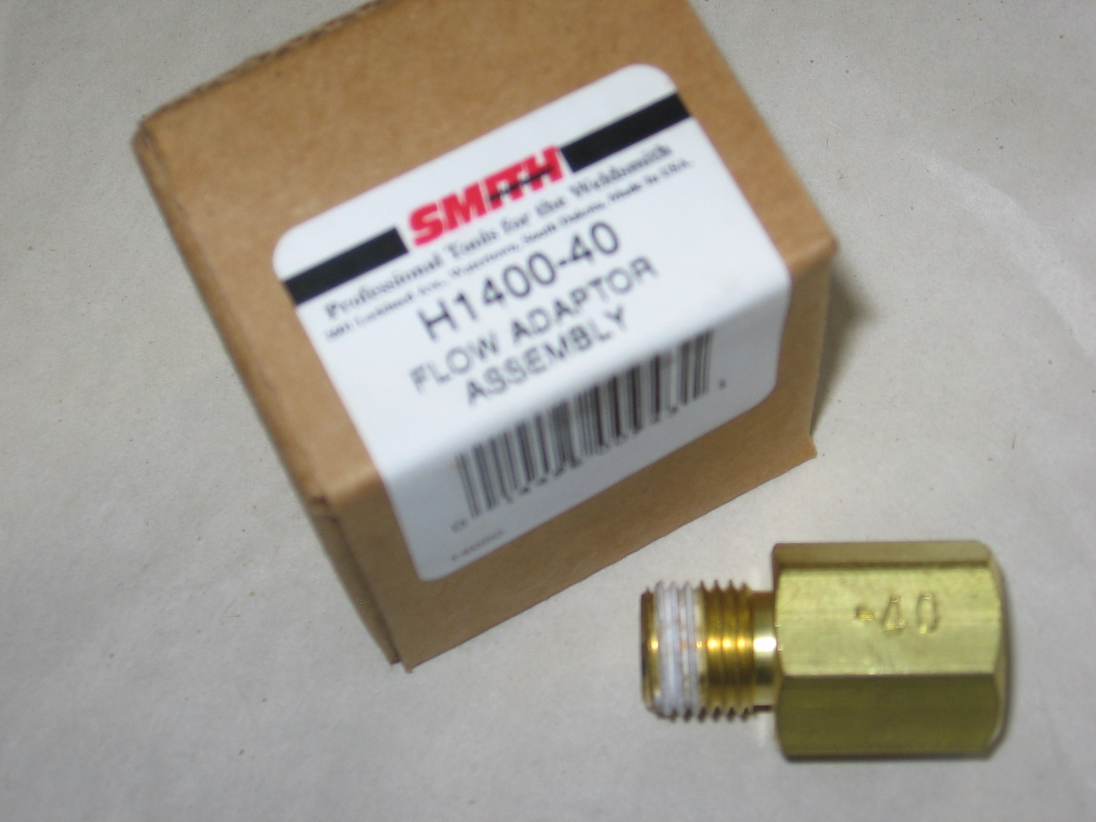 Smith H1400-40 Fixed Flow Adapter .037" Orifice w/Inlet Filter for Gases /Oxygen