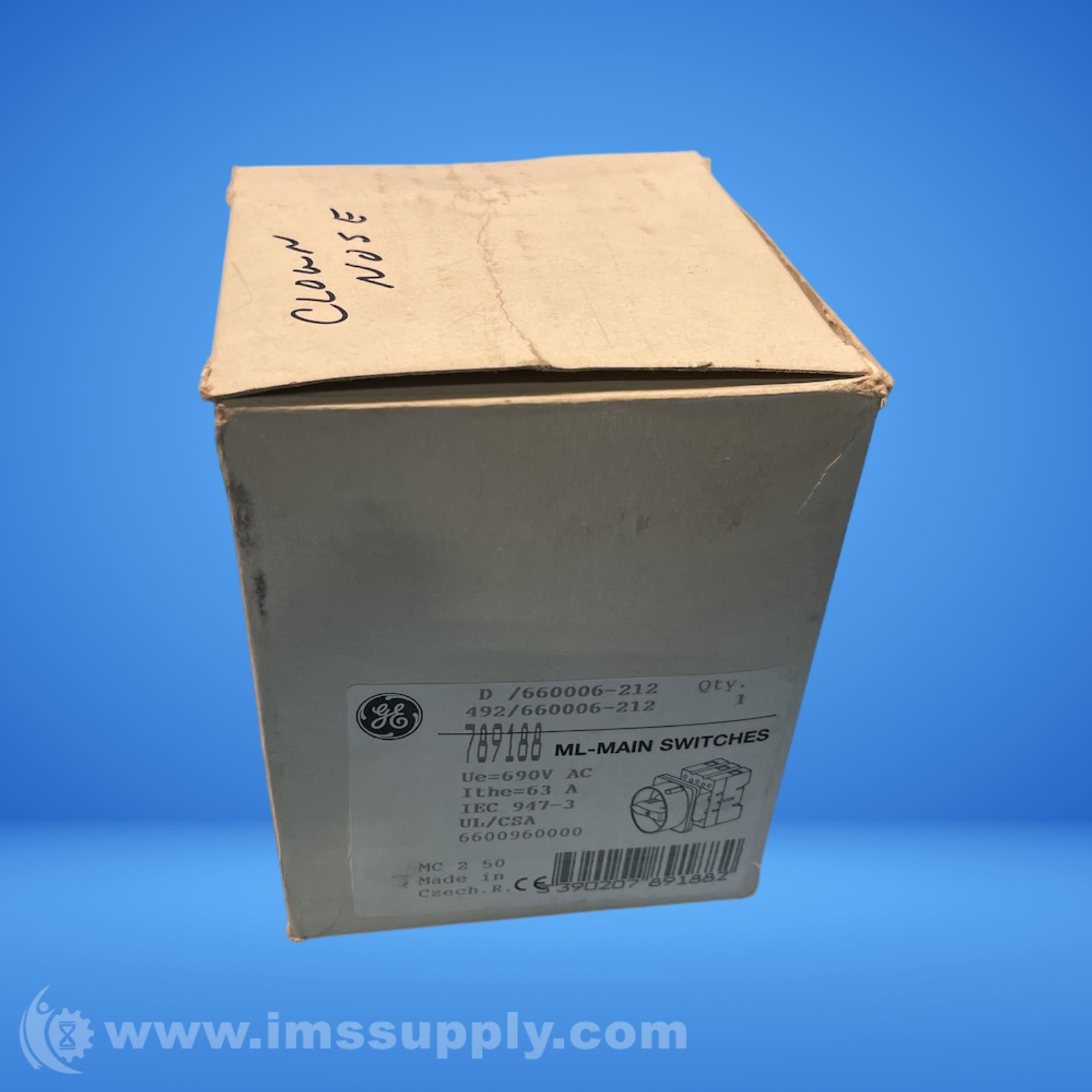 General Electric D660006-212 ML-Main Switch FNFP