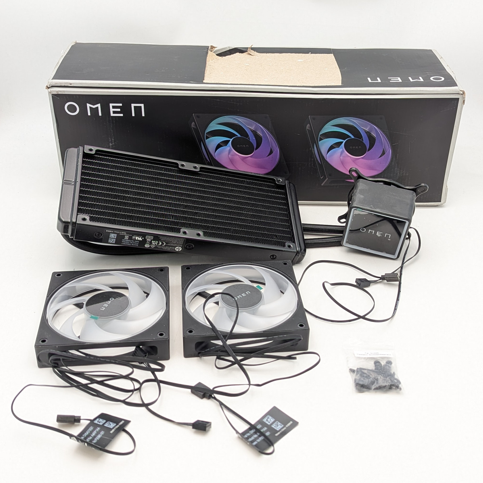 HP Omen RGB Modular 240mm 2.1" IPS LCD Liquid Cooler For CPUs (A4RP5AA) Black