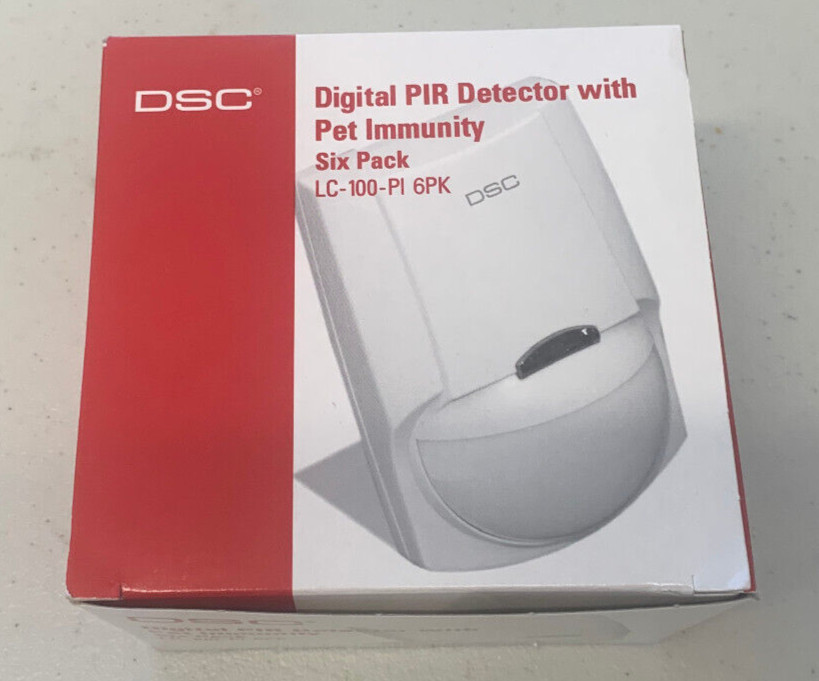 DSC LC-100-PI 6PK Digital PIR Detector With Pet Immunity  6 Pack