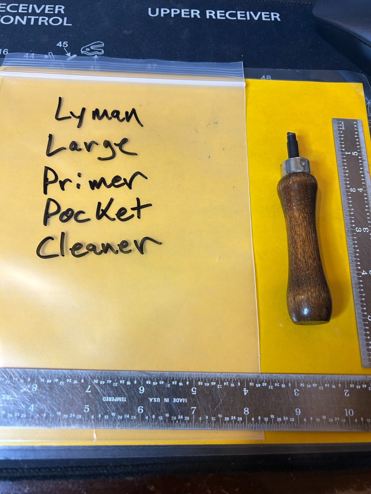 Vintage Lyman Large Primer Pocket Cleaner (Wood Handle)