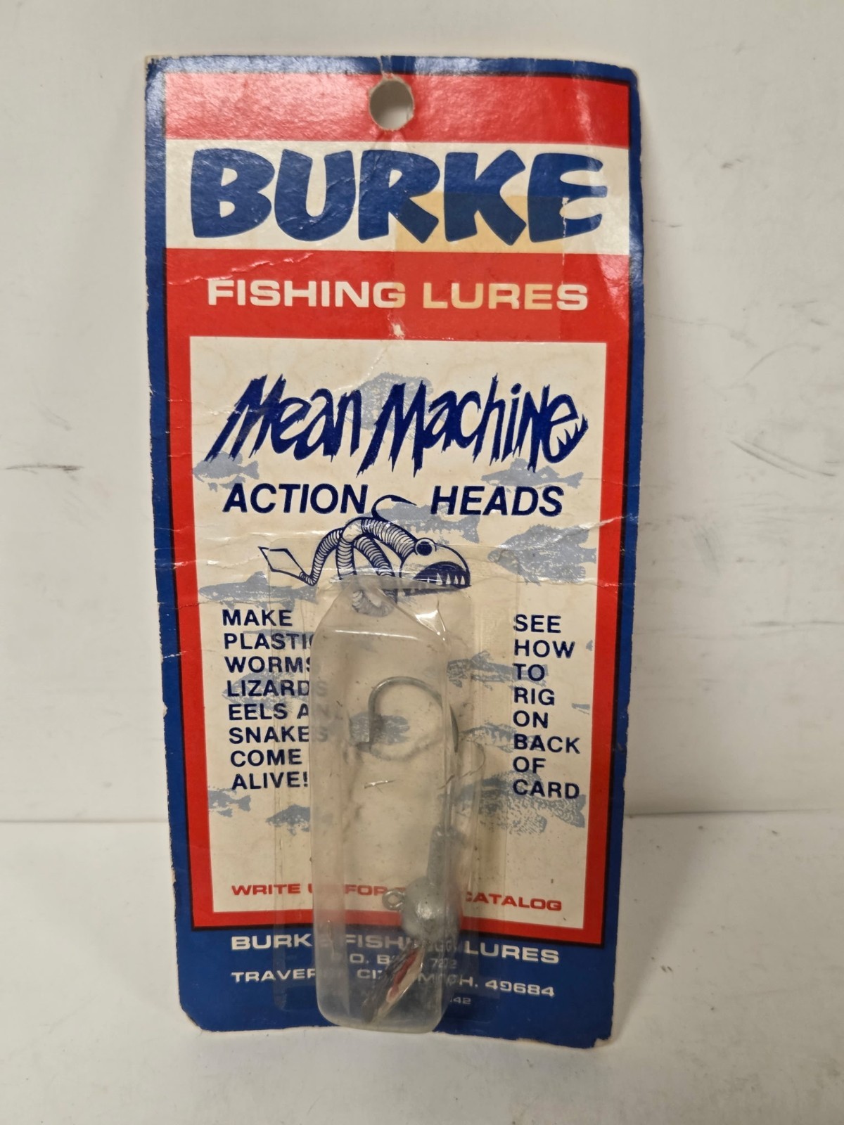 Vintage Burke Mean Machine Fishing Jig Traverse City MI