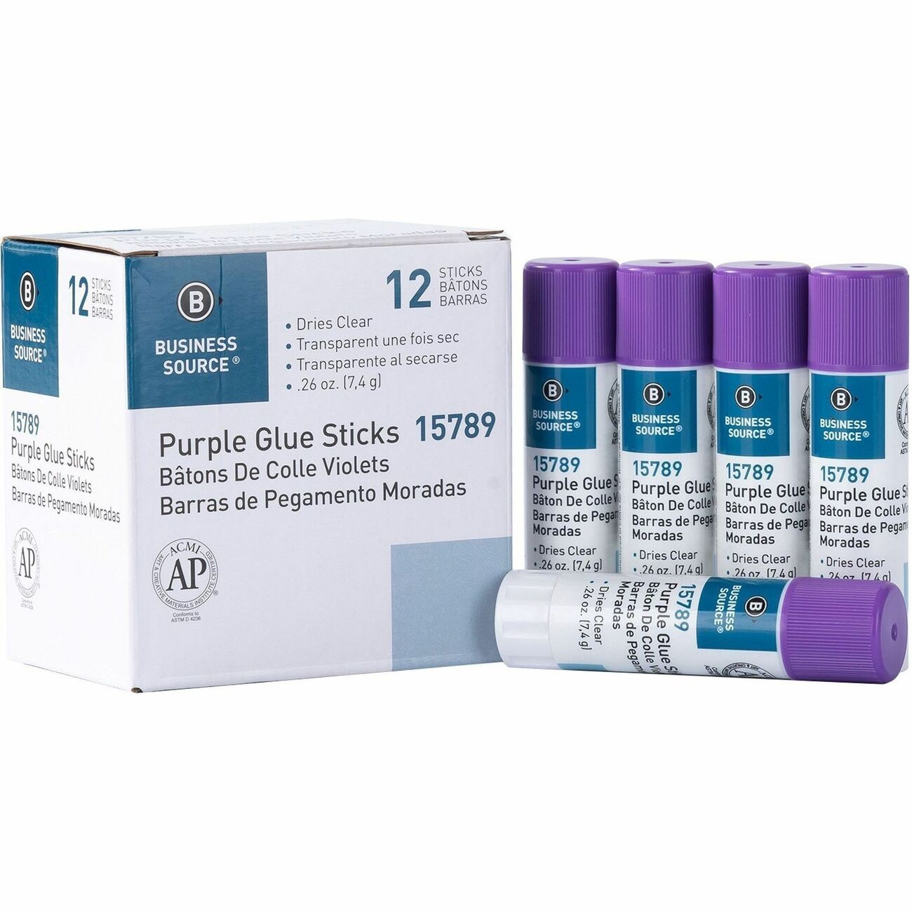 Business Source Bulk Purple Glue Sticks (bsn-15789) (bsn15789)