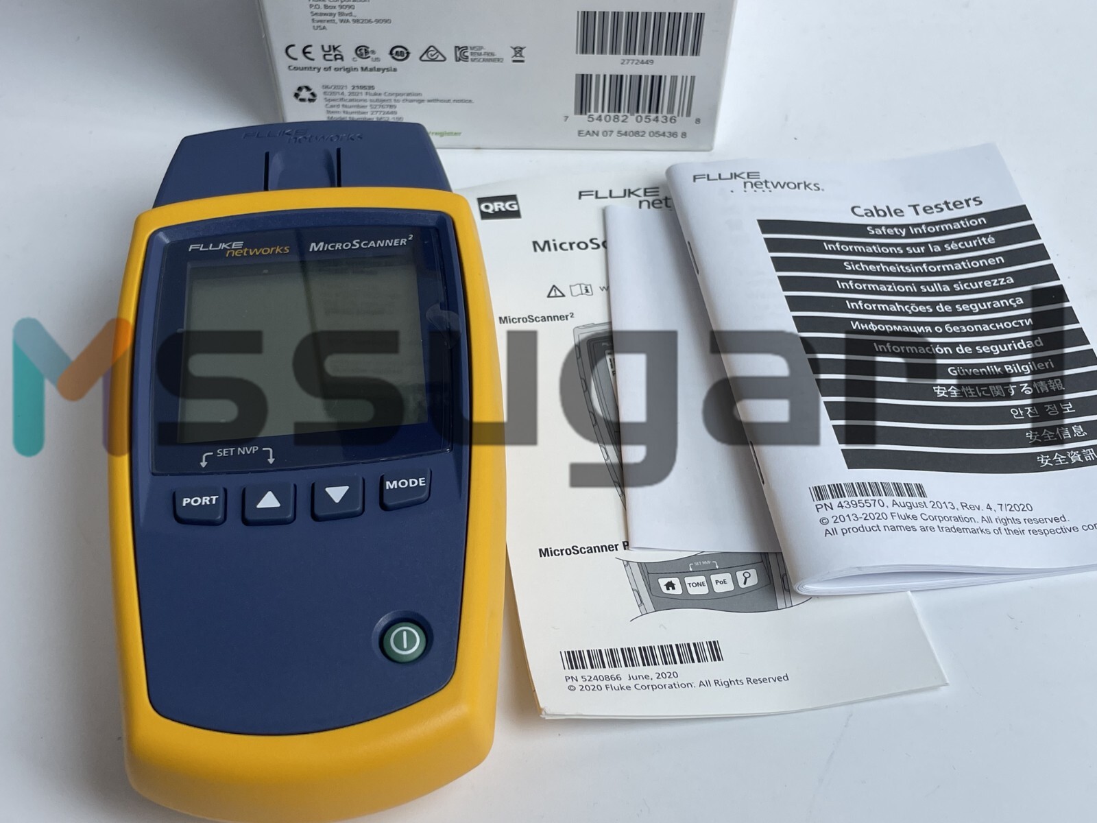 Fluke Networks MS2-100 Microscanner2 Cable Verifier #Z