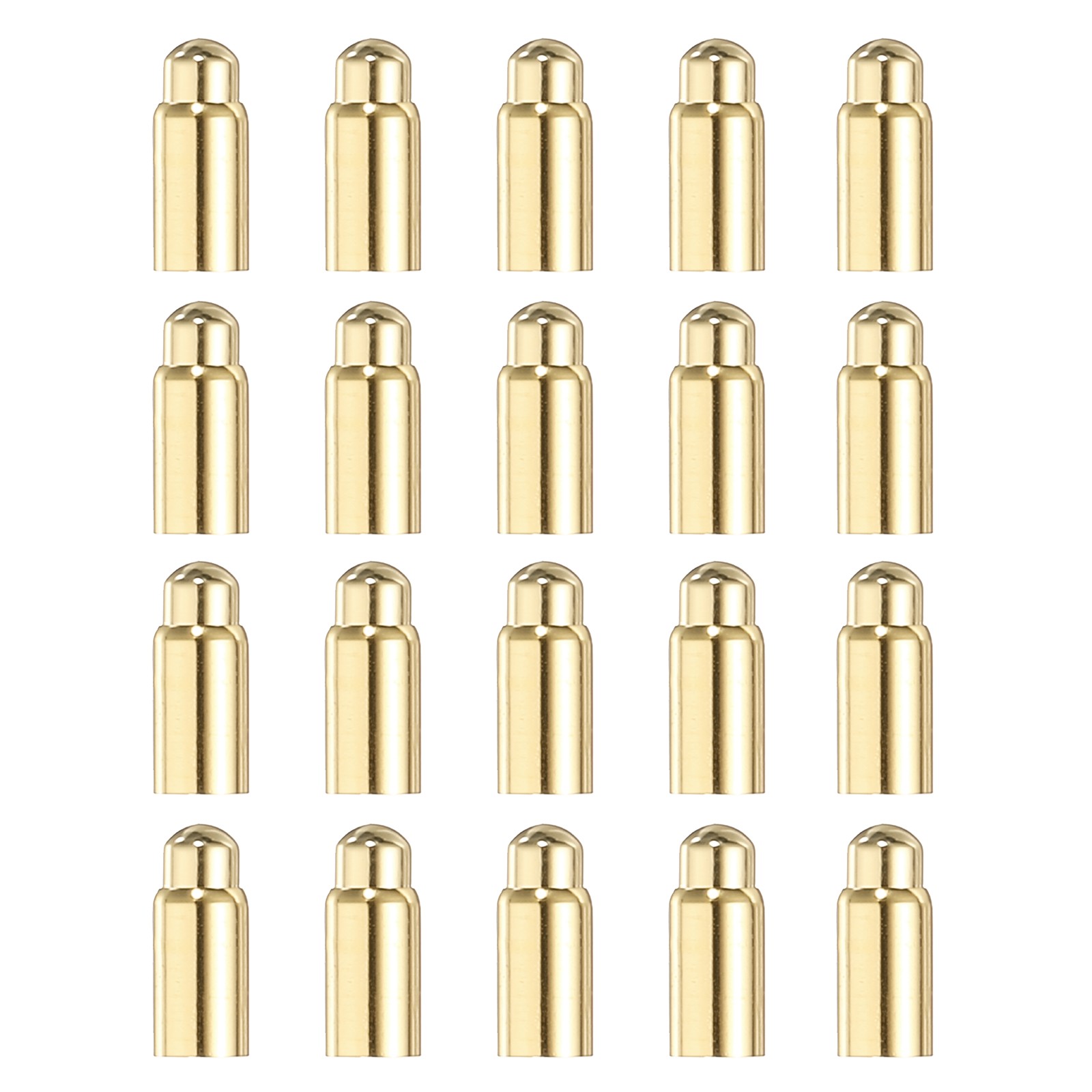20 Pcs 4.5mm Spring Test Probe Pin, Gold Plated Spring Loaded Thimble Pins