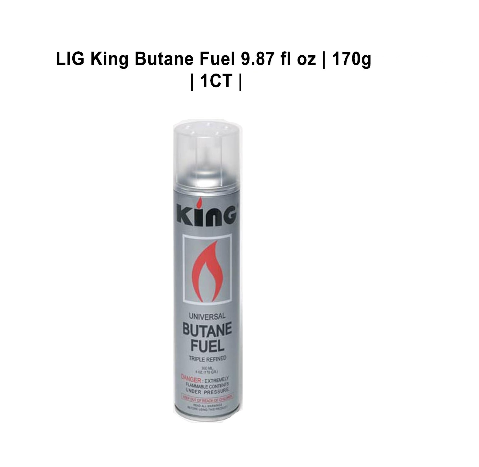 LIG King Butane Fuel 9.87 fl oz | 170g | 1CT | ONLY $13.99 – FREE SHIPPING