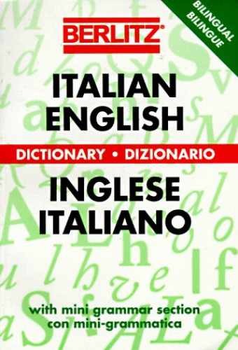 Berlitz Italian-English Dictionary - Paperback, by Berlitz Guides - Very Good j