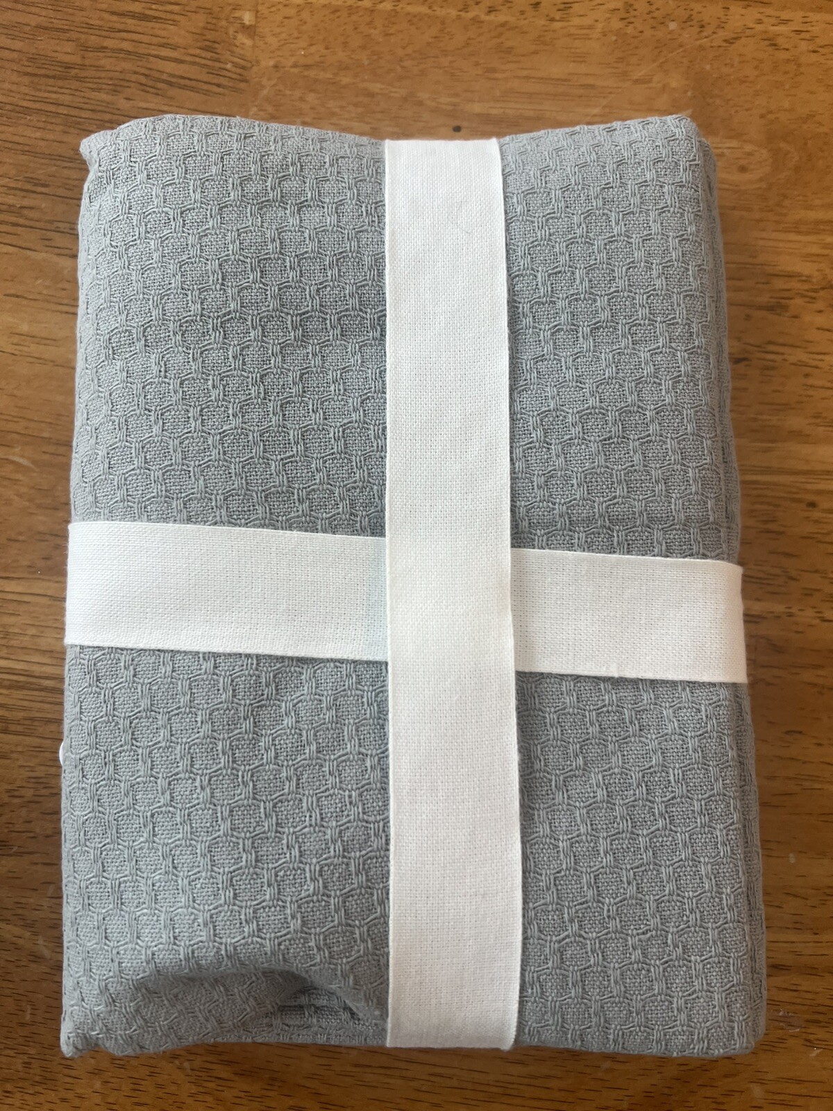 POTTERY BARN WRIGHT TEXTURED ORGANIC CLOUD GRAY KING PILLOW SHAM NEW
