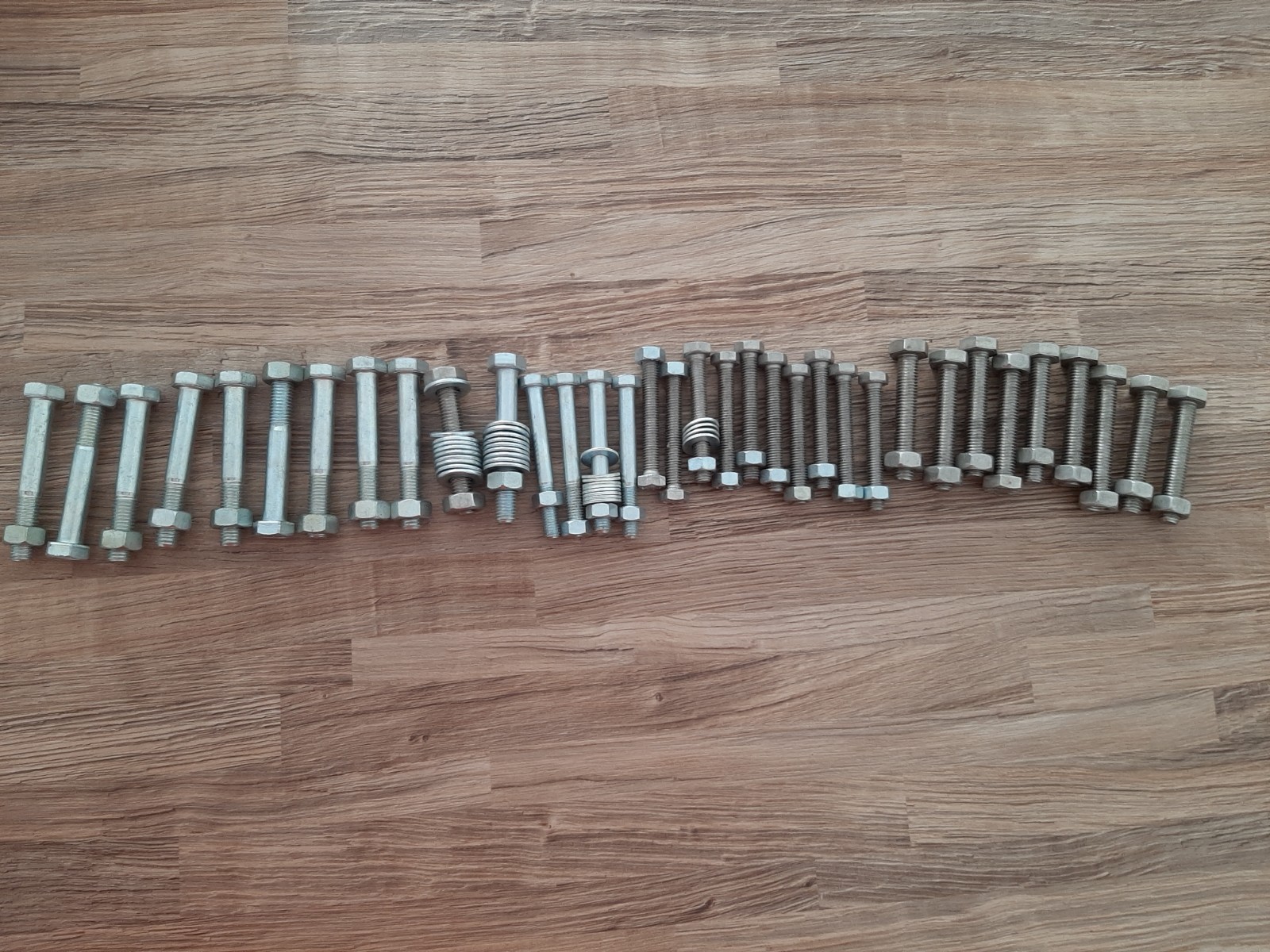 Thirty-four bolts