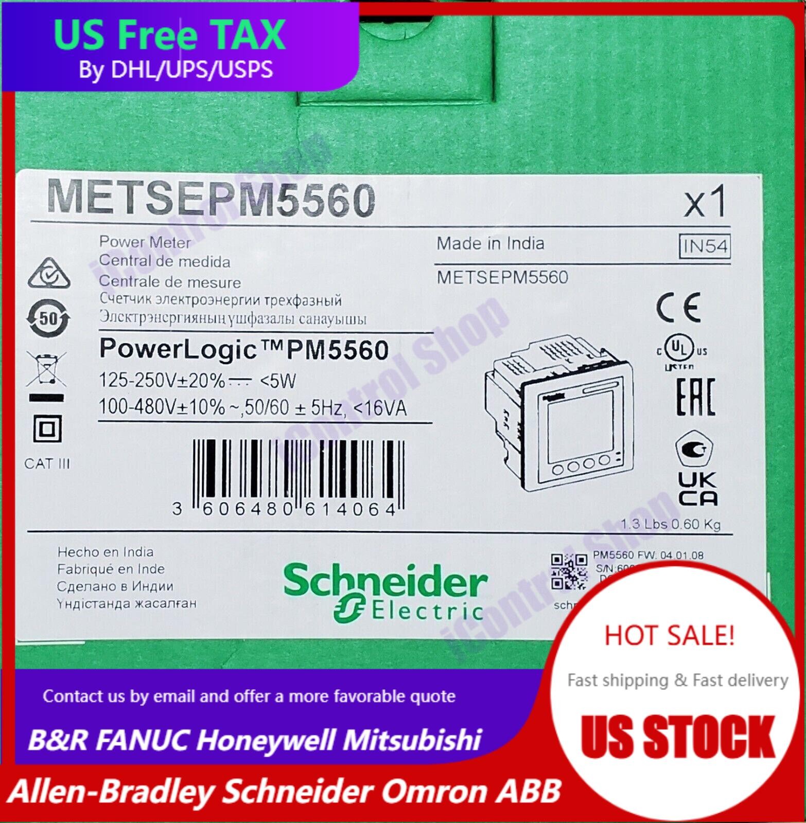 New In Box Schneider Electric METSEPM5560 Power Meter PowerLogic PM5560