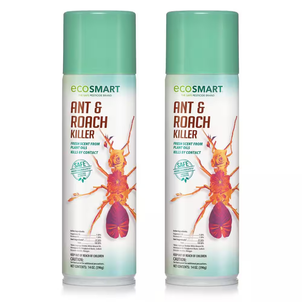 14 Oz. Natural Ant and Roach Killer with Plant-Based Rosemary Oil and Peppermint