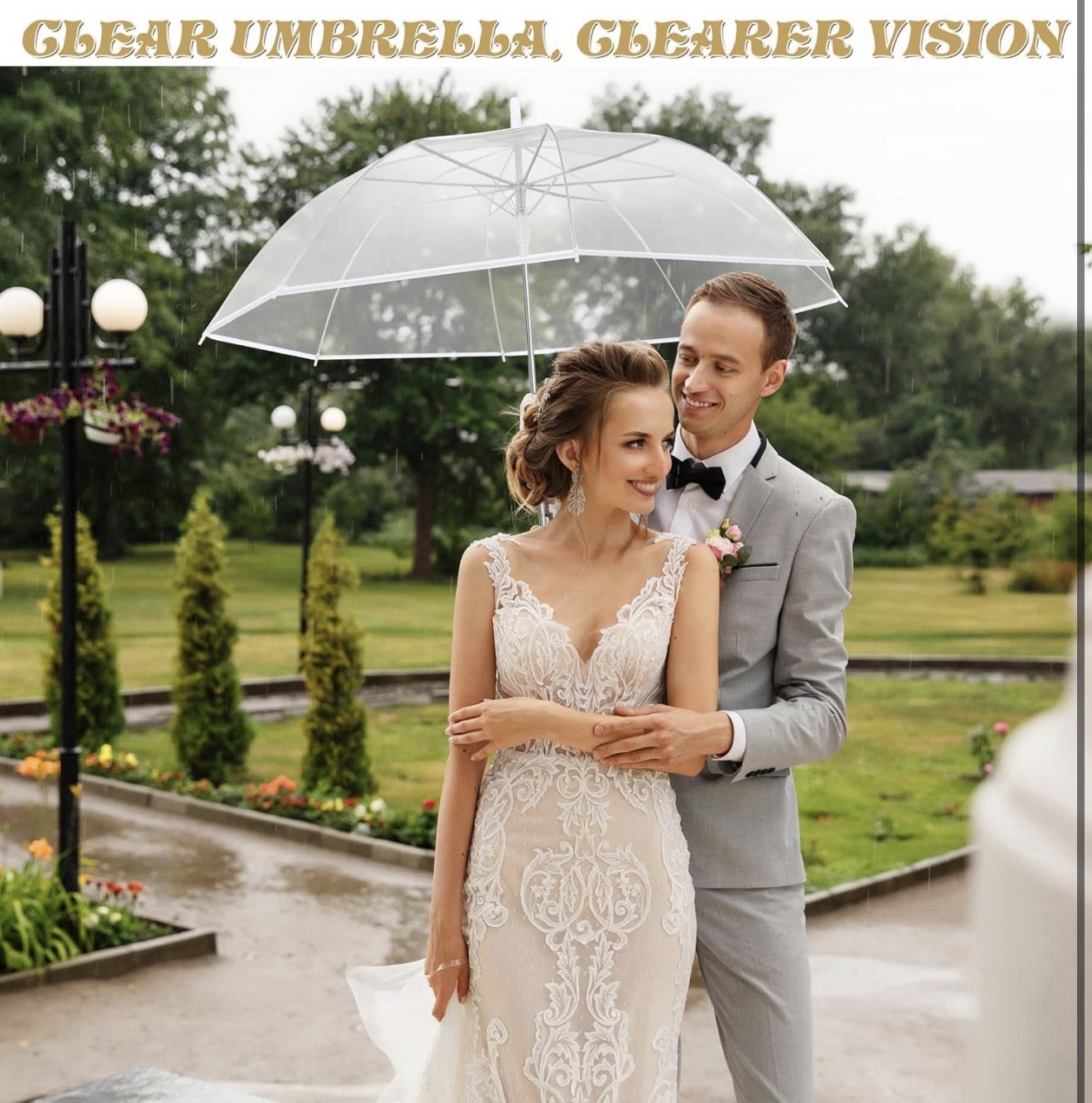 Wedding Umbrella 8 pcs, Clear, New