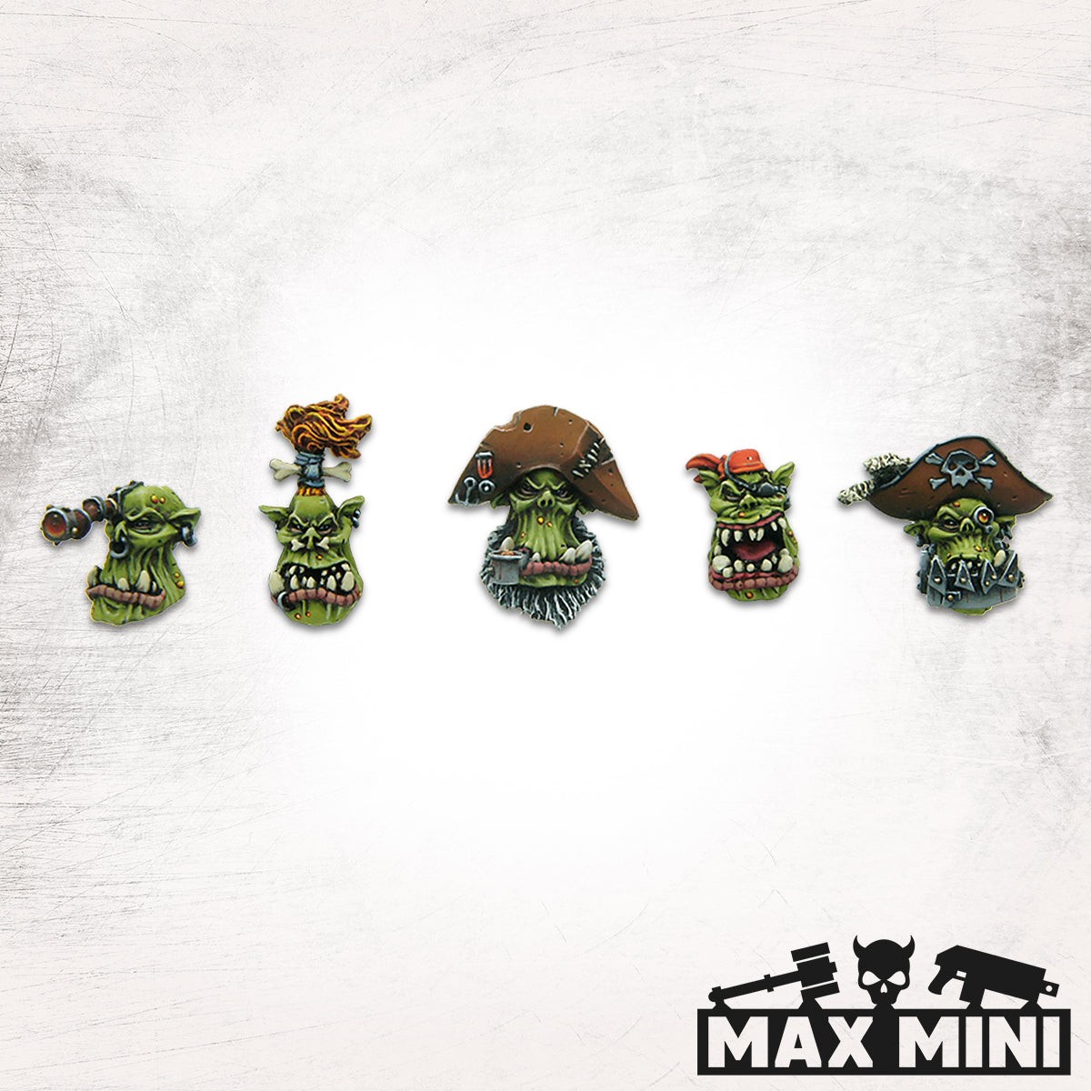 MaxMini BNIB Pirate Orc Heads (5)