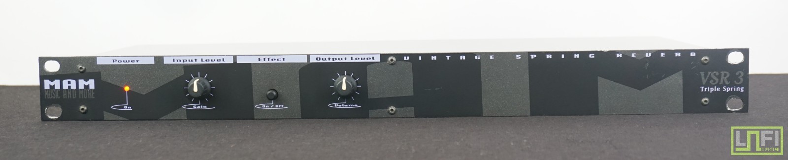 MAM VSR-3 Triple Spring Vintage Spring Reverb 90's 1U Rack Mount Effects Unit