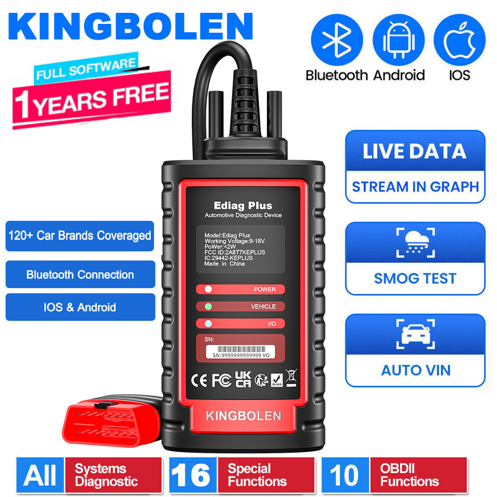 KINGBOLEN Ediag Plus OBD2 Scanner Car Diagnostic Tool ECU Coding as Thinkdiag 2
