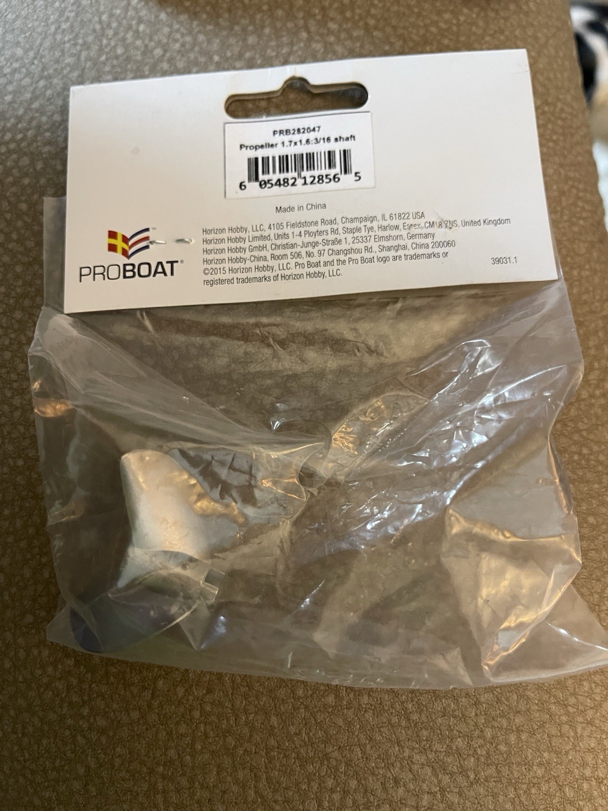 ProBoat 1.7x1.6 Propeller For 3/16 Shaft  NEW
