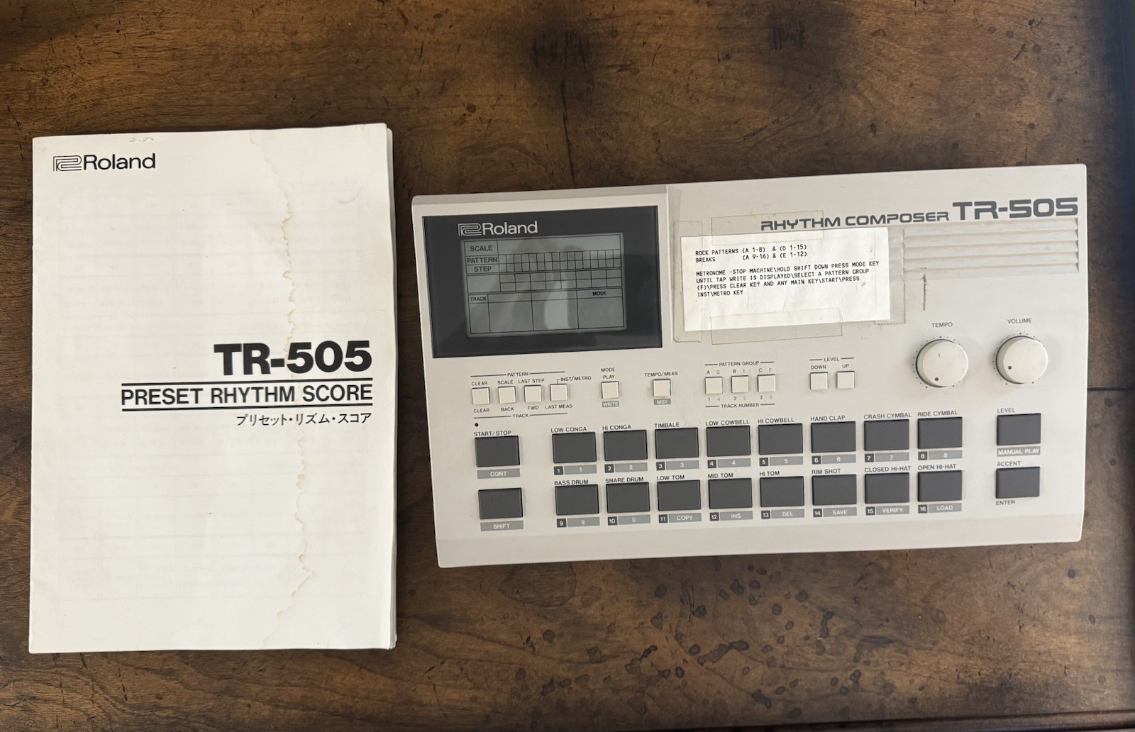 Vintage Roland TR-505 Rhythm Composer Digital Drum Tested