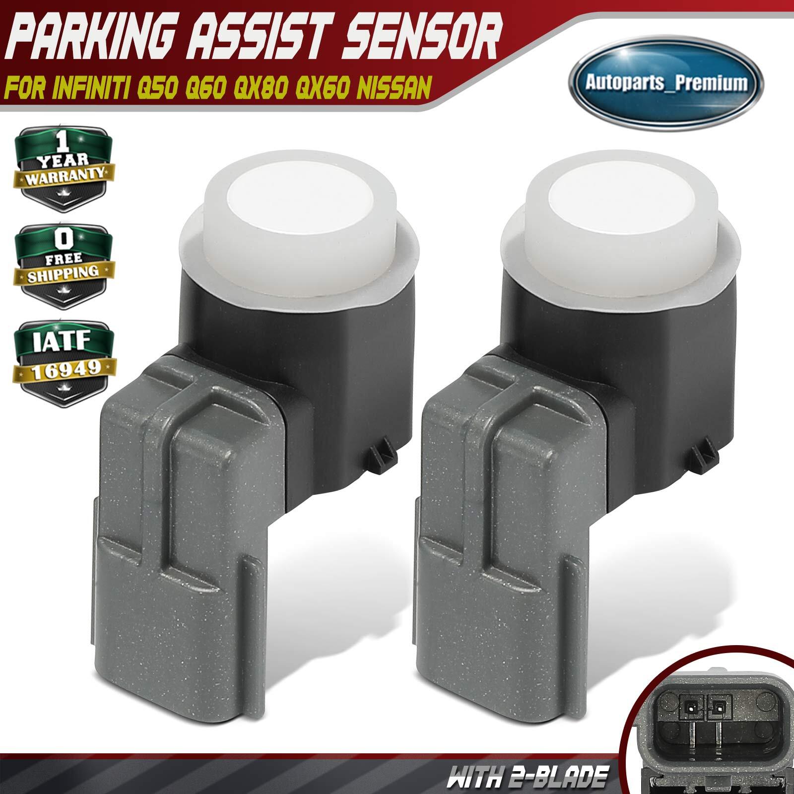 2pcs Front Parking Assist Sensor for Infiniti Q50 2018-2021 Q60 QX80 QX60 Nissan