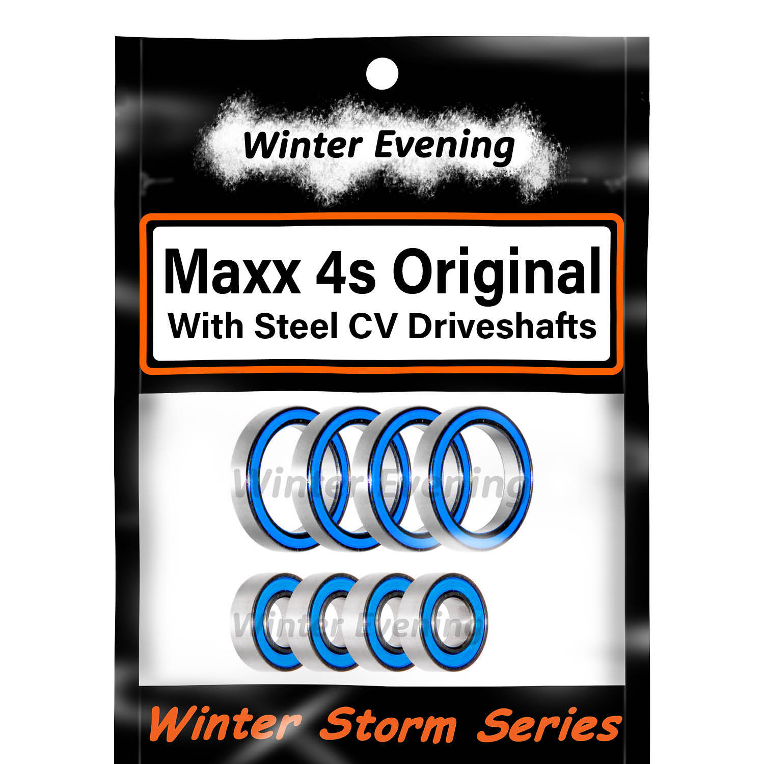 Traxxas Maxx 4s Steel CV Driveshaft - Wheel Hub Kit (8 Pcs Bearings Kit)