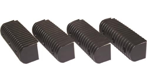 Caliber Bunk Wrap End Cap Only - 2in x 4in. - Black Motorcycle Street 23051-BK