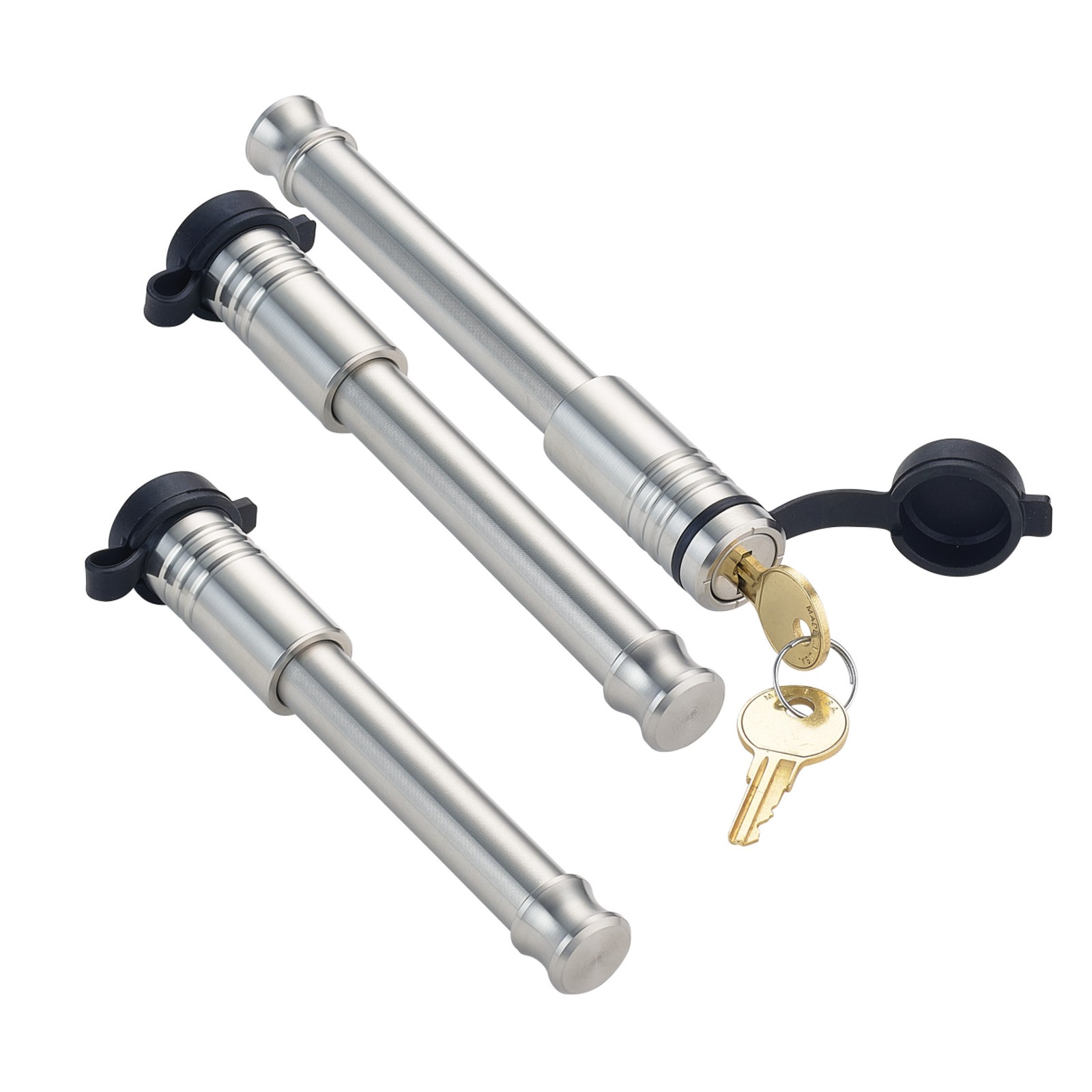 GEN-Y Hitch GH-103915 3-Pack 2 Hitch Locks & 1 Receiver Lock 2-5/8"x3-5/8" Span