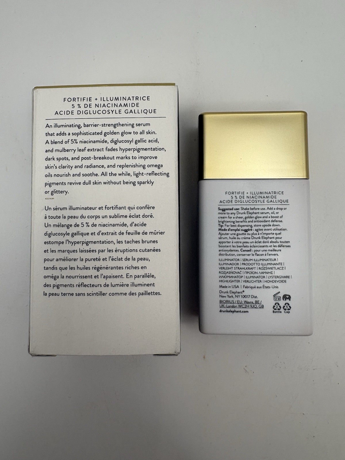 Drunk Elephant B-Goldi Bright Drops Niacinamide Gallic Acid Face Brightener 30ml