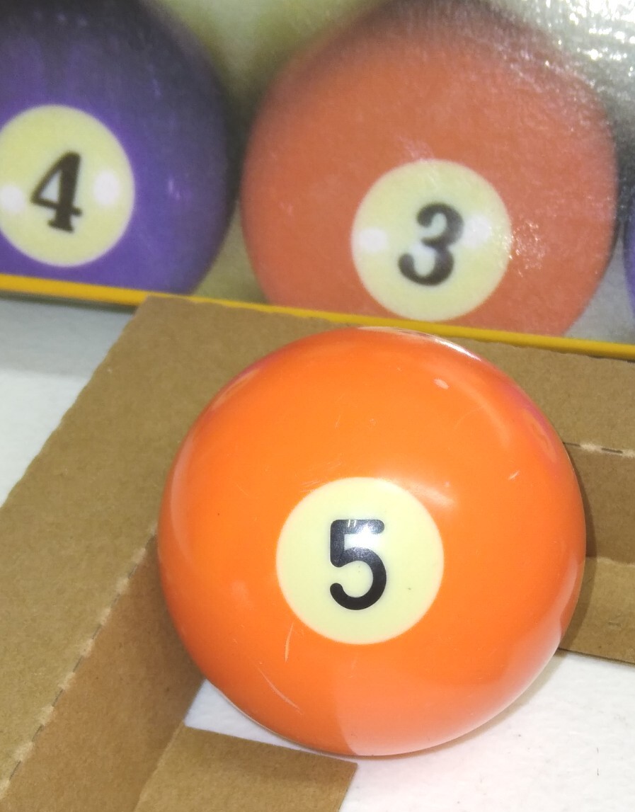 #5 Orange Single Individual Pool Ball Billiard 2 1/4” Regulation Minnesota FATS