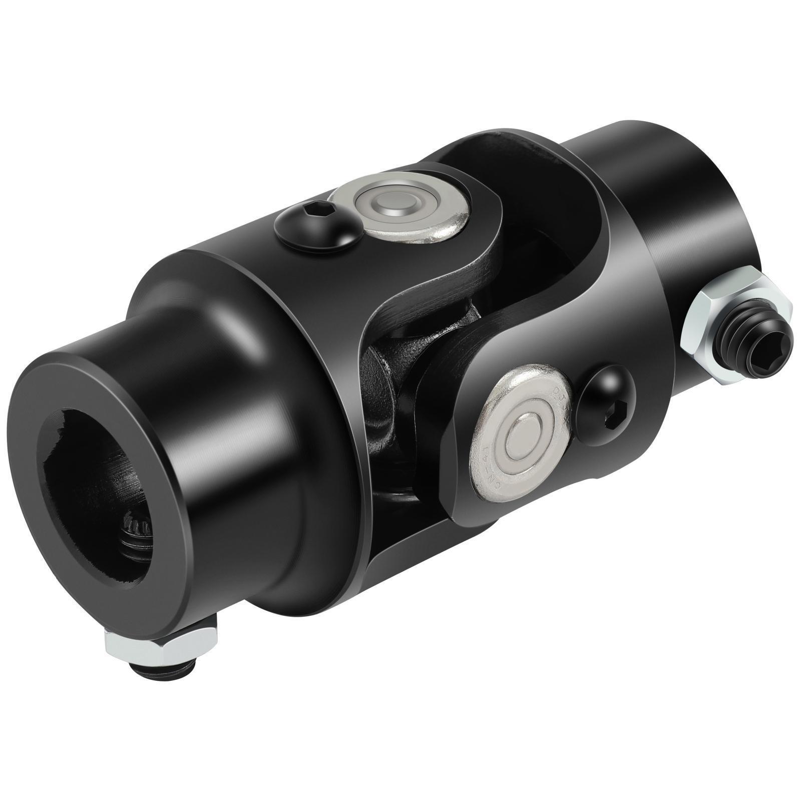 Universal Steering U Joint Ford Triangle X 3/4" DD Black Steel Single U-Joint