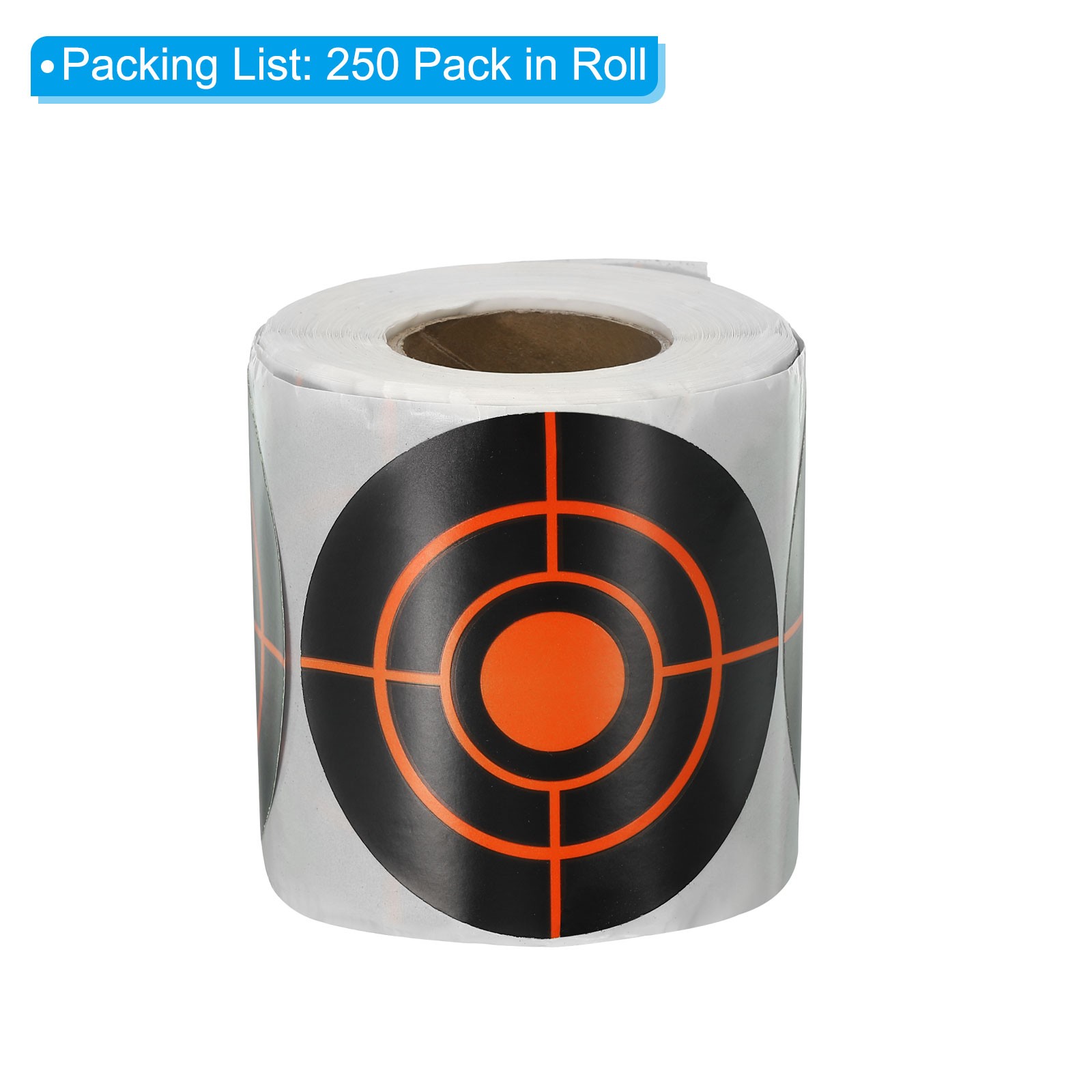 Shooting Target Stickers 3", 250 Pack Adhesive Splatter Targets, Red 3 Circles