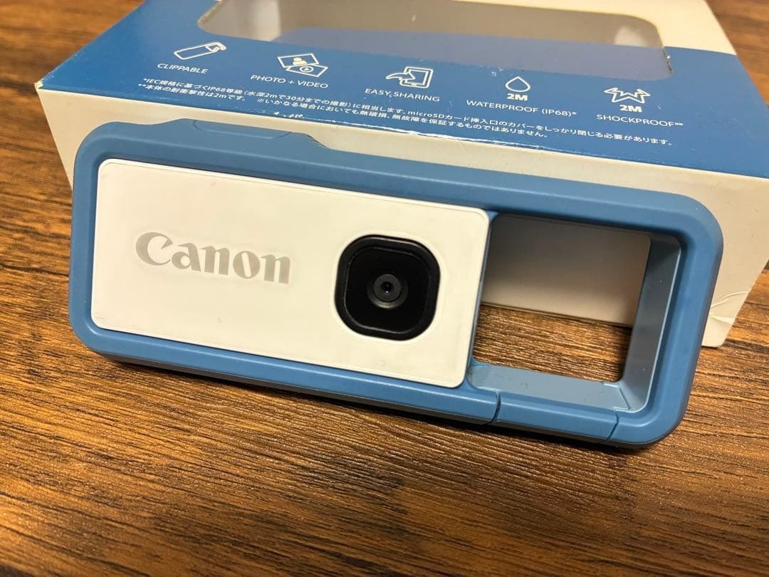 works fine【excellent++++++】Canon camera iNSPiC REC BLUE FV-100 f/japan