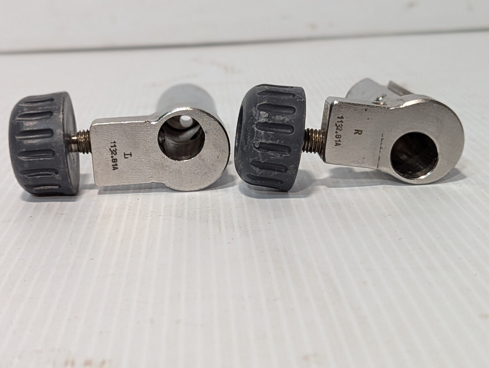 Getinge 1132.81A Left & Right Pole Clamp Table Attachments