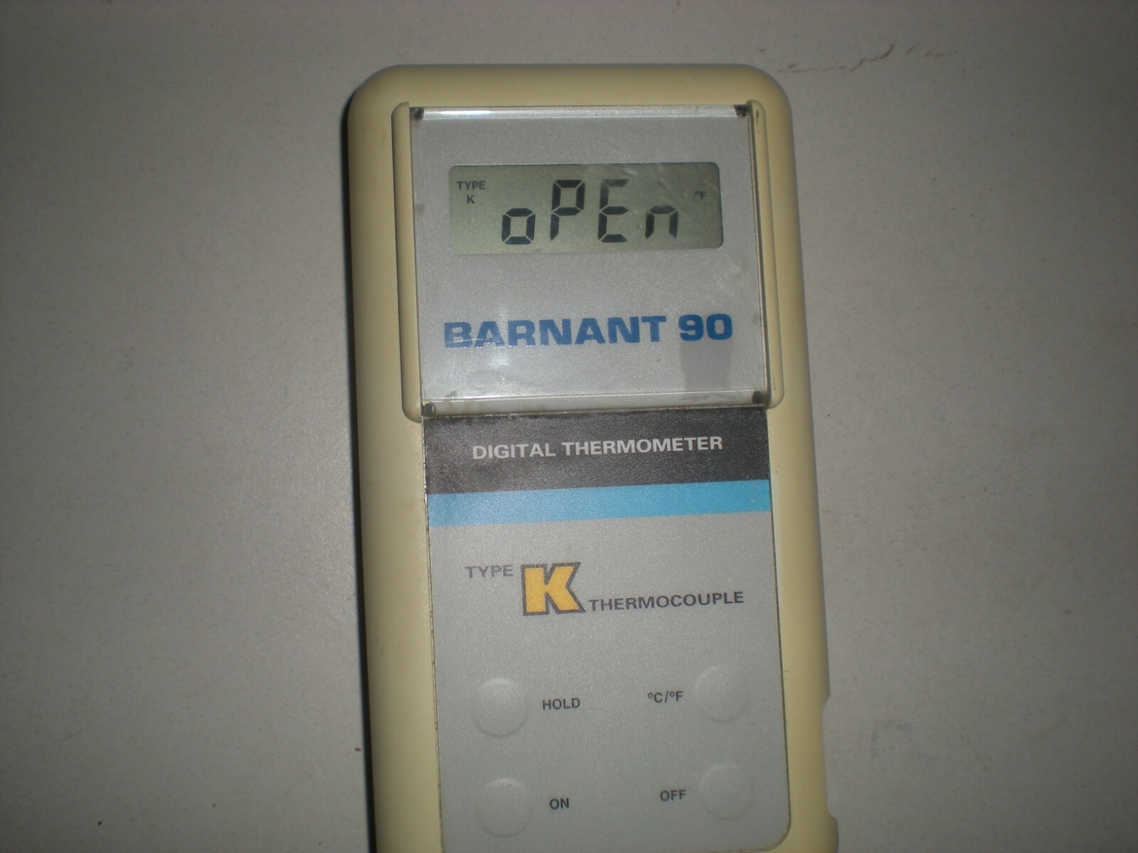 Barnant 90 Model 600-2840 Digital Thermometer - Tests OK as Shown