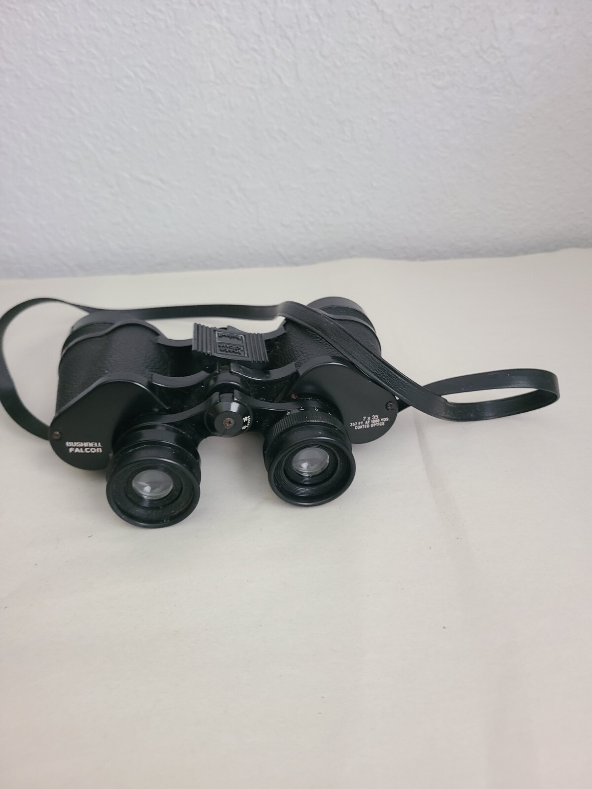 Vintage BUSHNELL Falcon BINOCULARS 7x35 Insta-Focus Coated Optics 375ft AT 1000Y