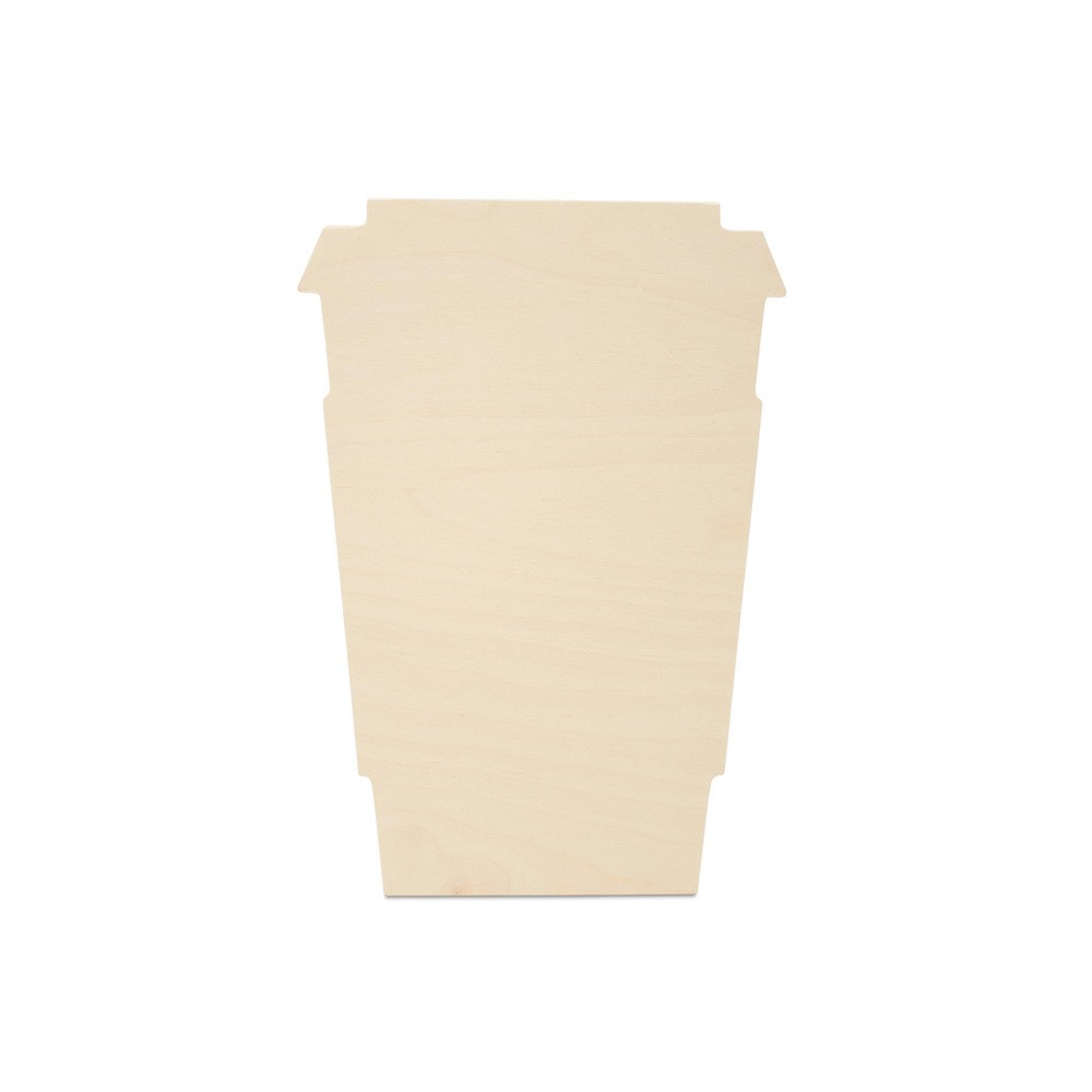 Latte Cup Wood Cutouts 6", Unfinished Wood Shapes for Crafts/Decor | Woodpeckers
