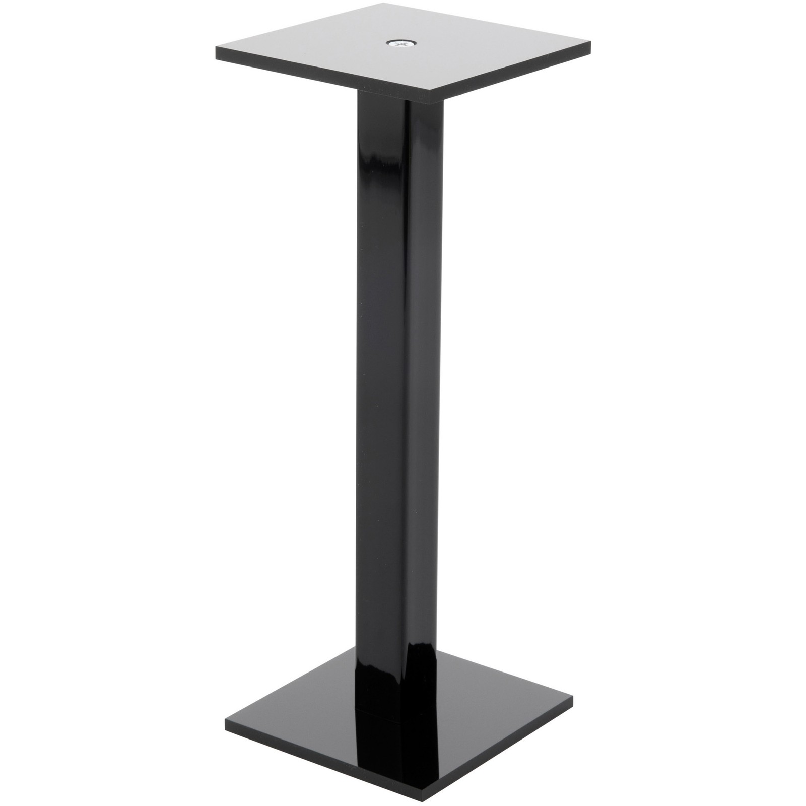 Plymor Black Acrylic Square Barbell Pedestal Display Riser, 8.375" x 3" x 3"