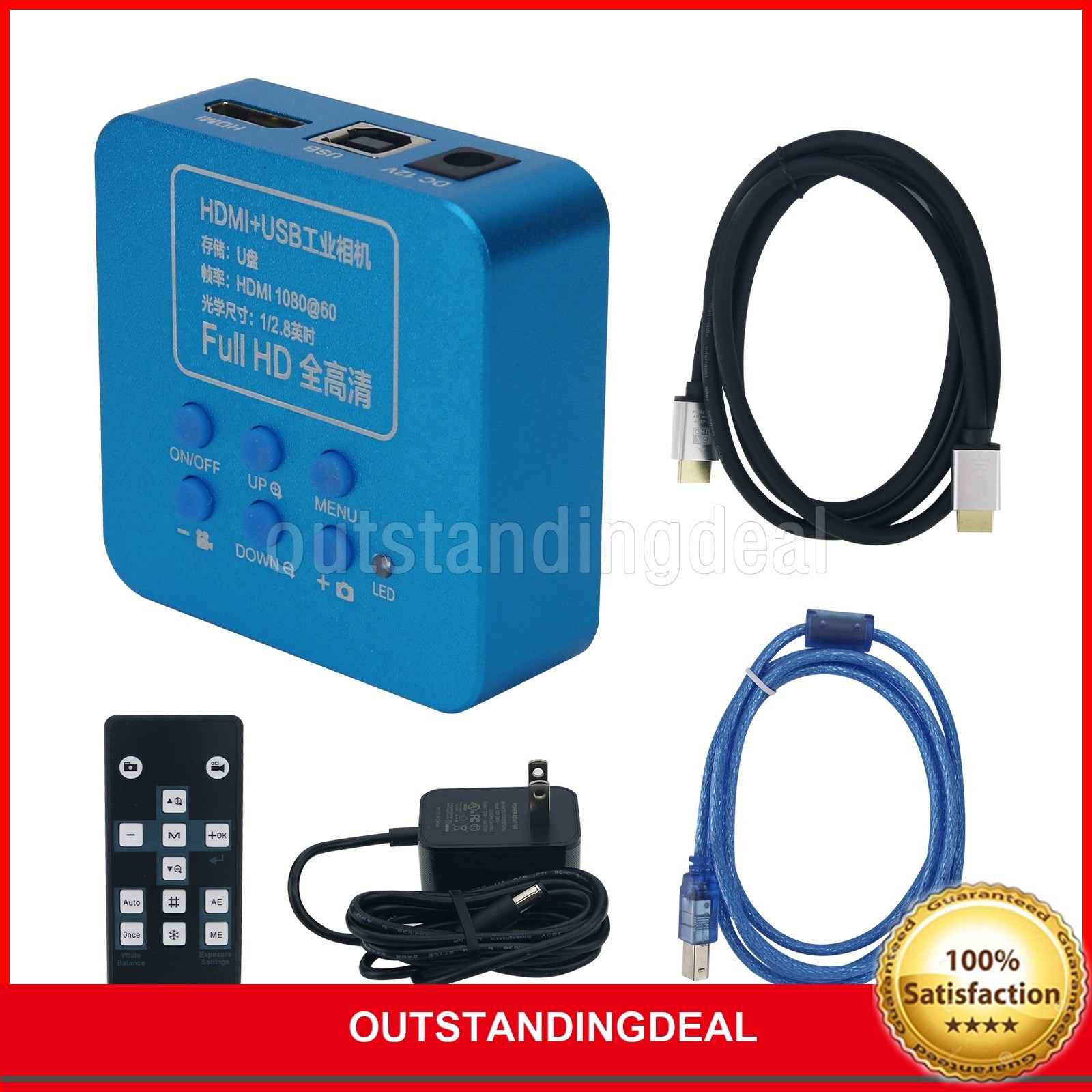 HDMI + USB 2MP Microscope Camera Full HD Supports U Disk TF Card HDMI HDMI1030-