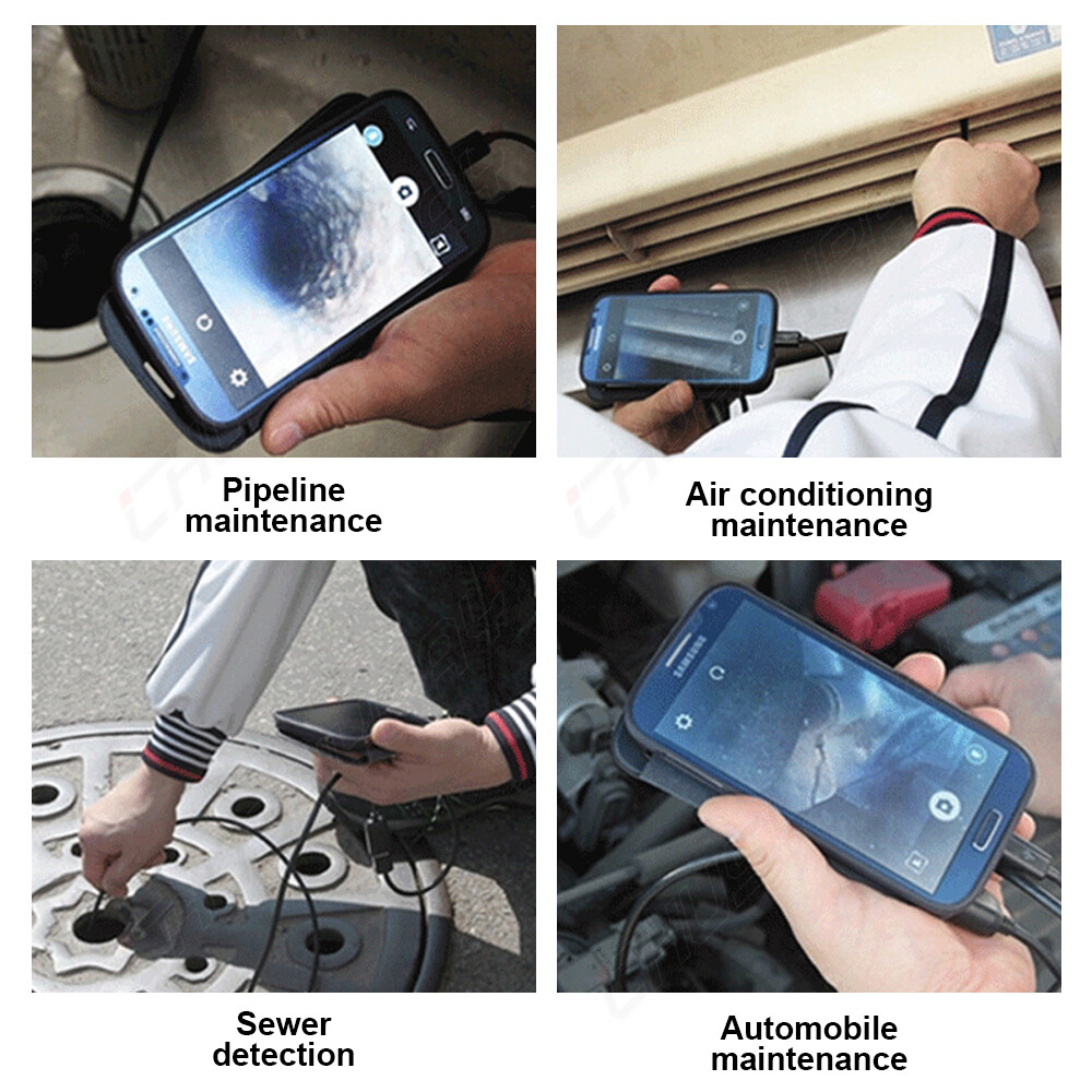 7mm 2in1 Waterproof USB Endoscope Borescope Snake Inspection Camera Android PC