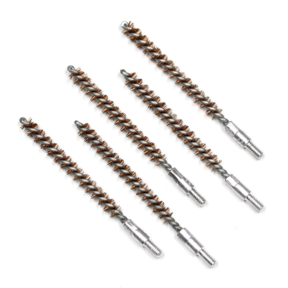 Refuelergy 5Pack BRONZE Bore Brushes 22 LR .223 5.56 Caliber Rifles Gun Cleaning