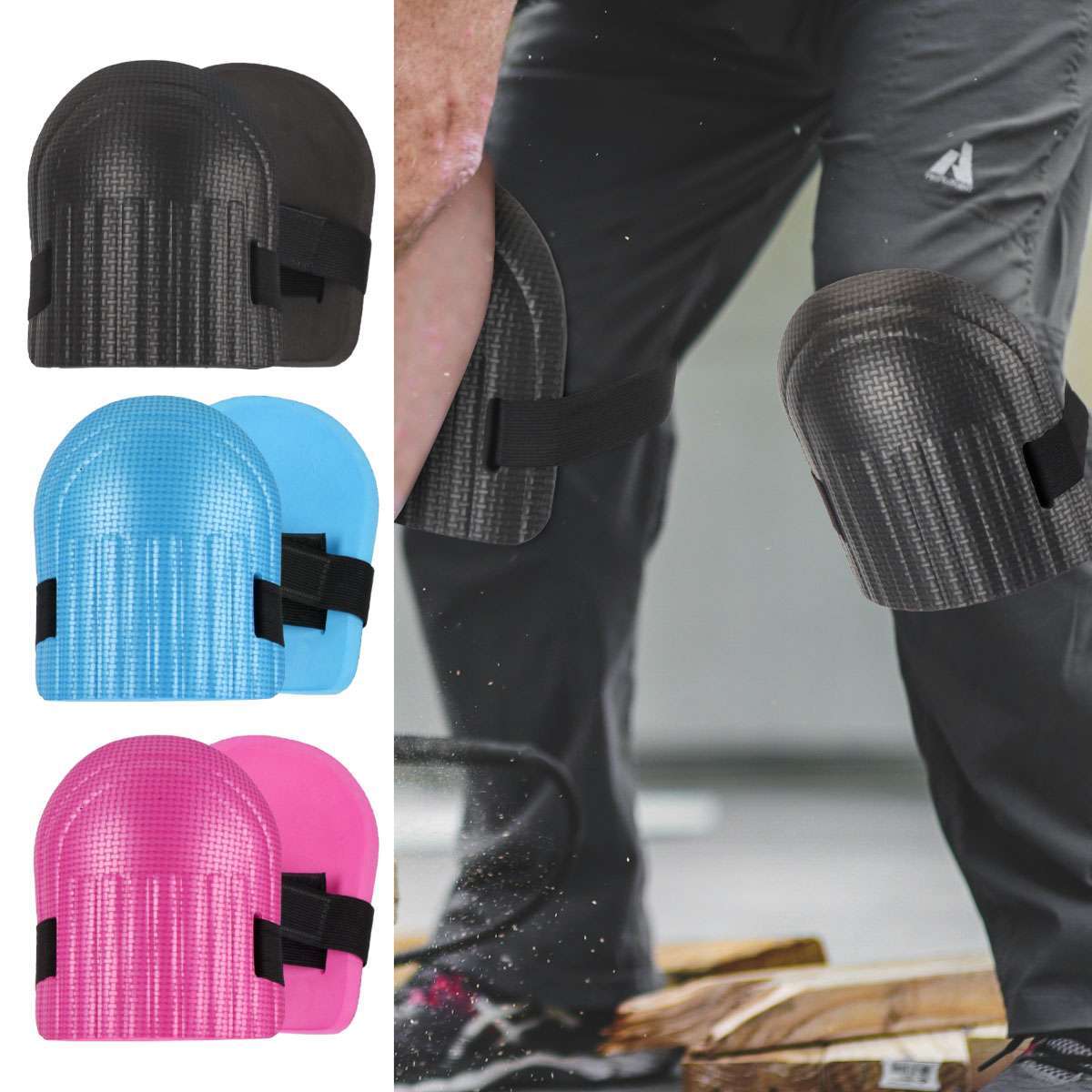 EVA Rubber Foam Knee Pads Work Support Padding for Gardening Cleaning Protective