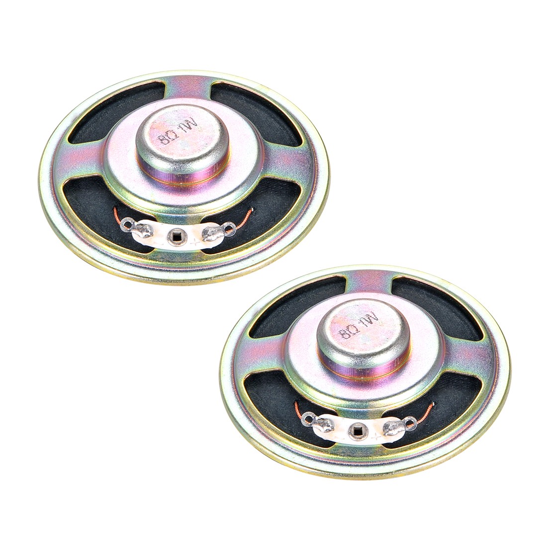 1W 8 Ohm DIY Audio Speaker Loudspeaker 57mm Round Shape 2pcs