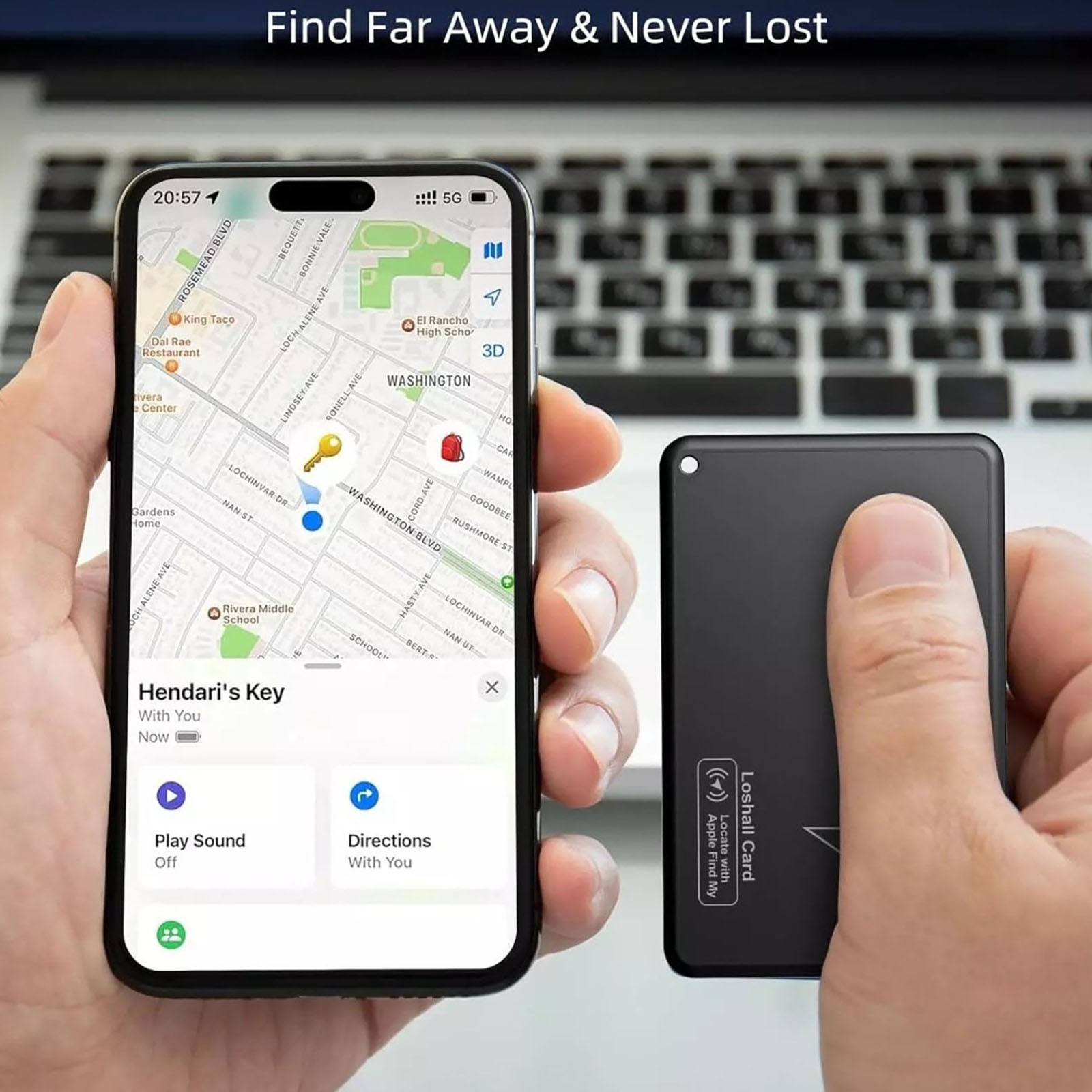 Bluetooth Wireless Charging Smart Card Tracker Ultra-Thin Wallet Tracker