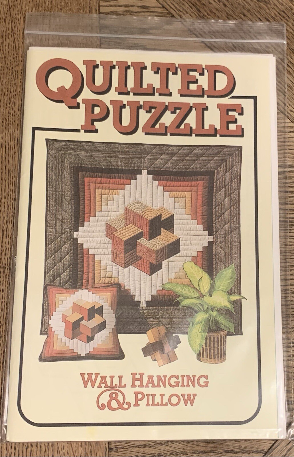 Quilted Puzzle Wall Hanging & Pillow Pattern by Judy Mathieson 1981