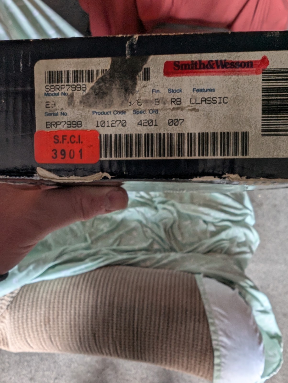Smith And Wesson 44 Magnum Classic Empty Box And Paperwork