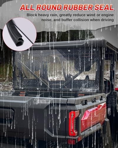 Uforce U10 Pro Rear Windshield Compatible With CFMOTO UFORCE U10 Pro/Pro XL