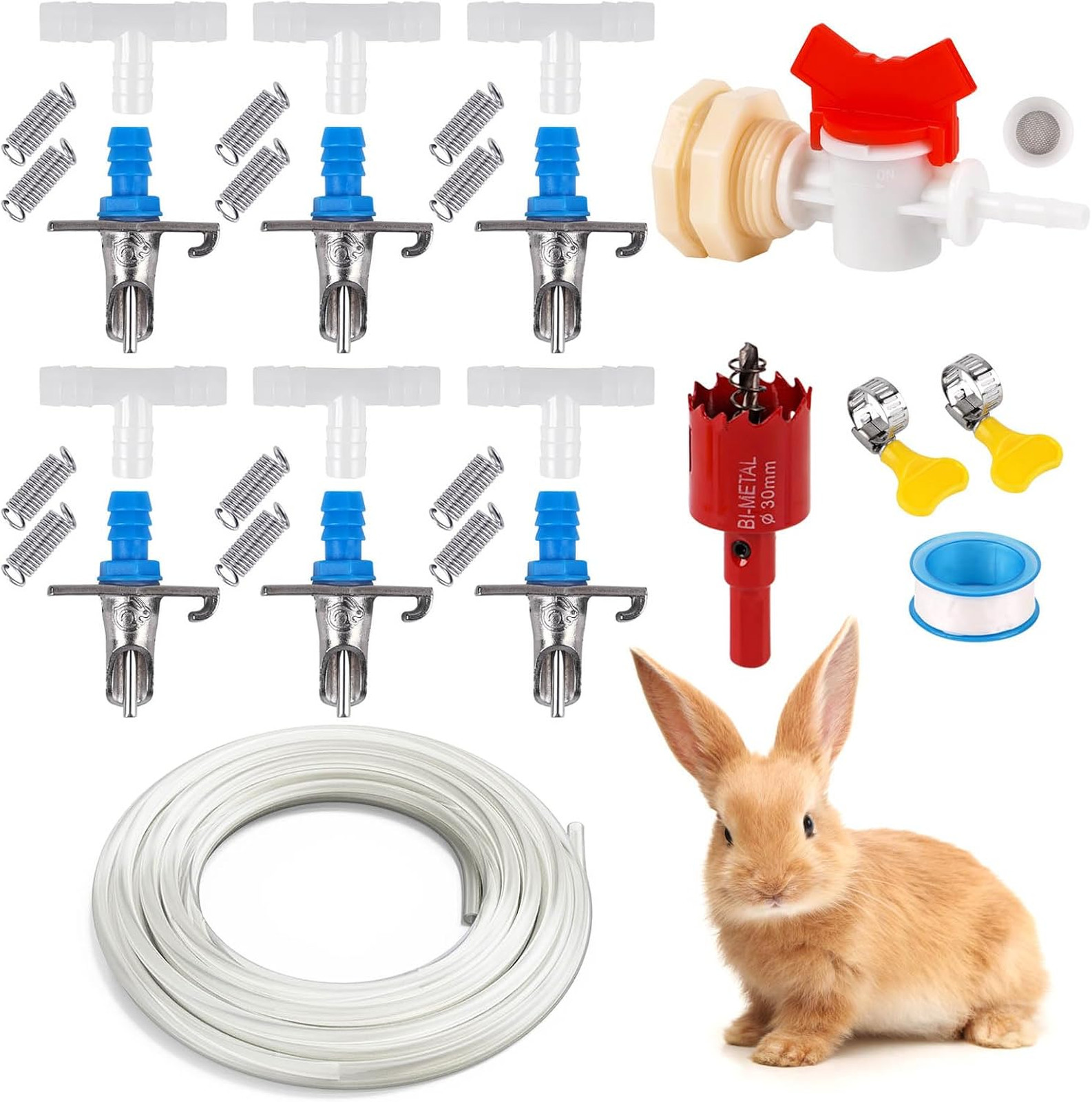 Automatic Rabbit Watering System, Gravity Fed Rabbit Waterer Kit | Rabbit Water