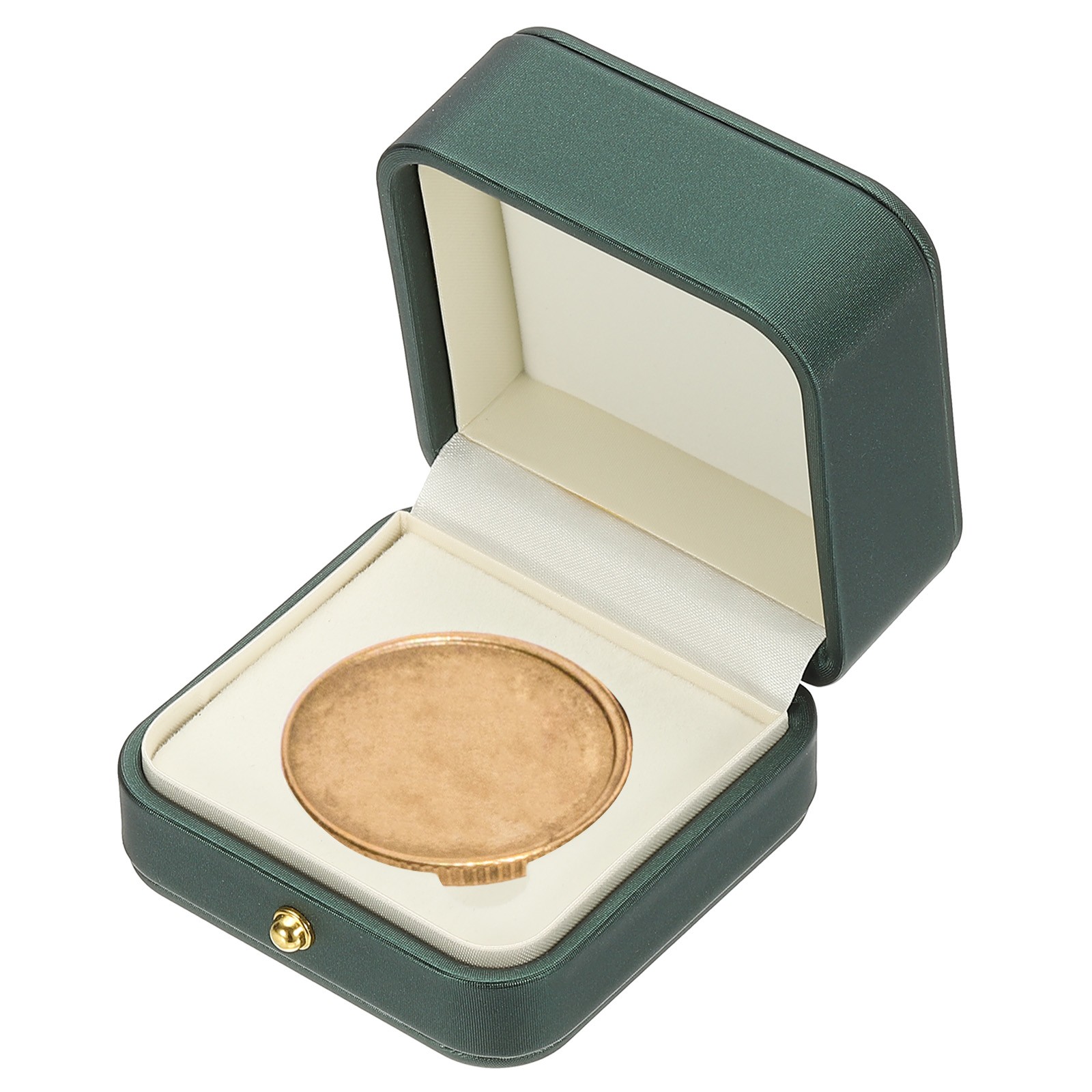 Coin Display Box, Coin Presentation Display Box Fit 45mm Coin, Green
