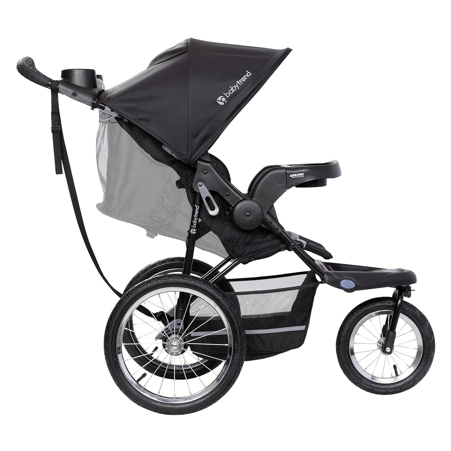 Jogging Stroller with Adjustable Canopy: Dash Black