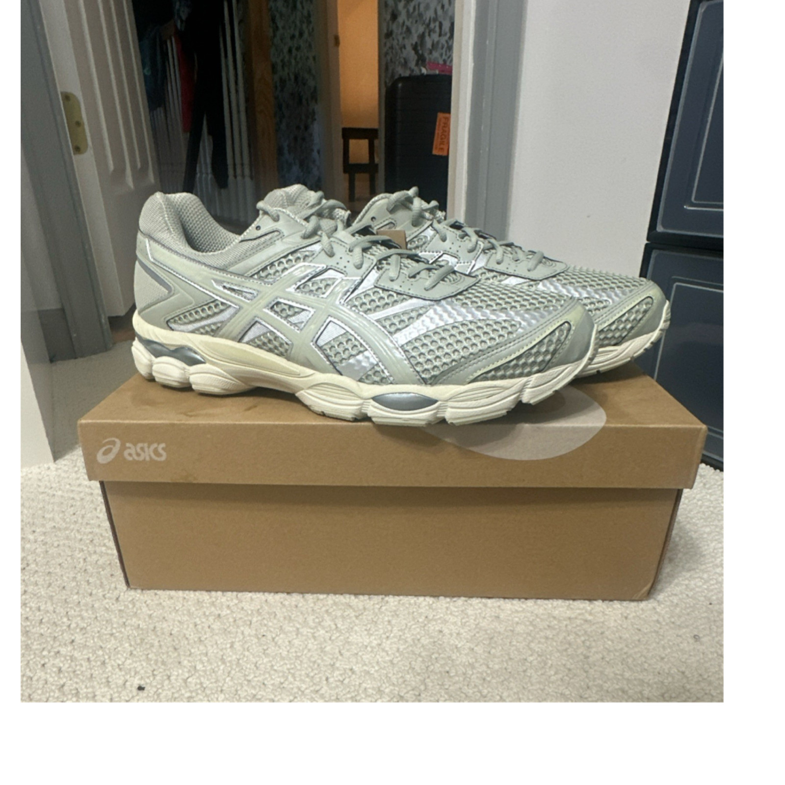 ASICS GEL-Cumulus 16 Men's Running Shoes Dried Leaf Green Breathable US 14
