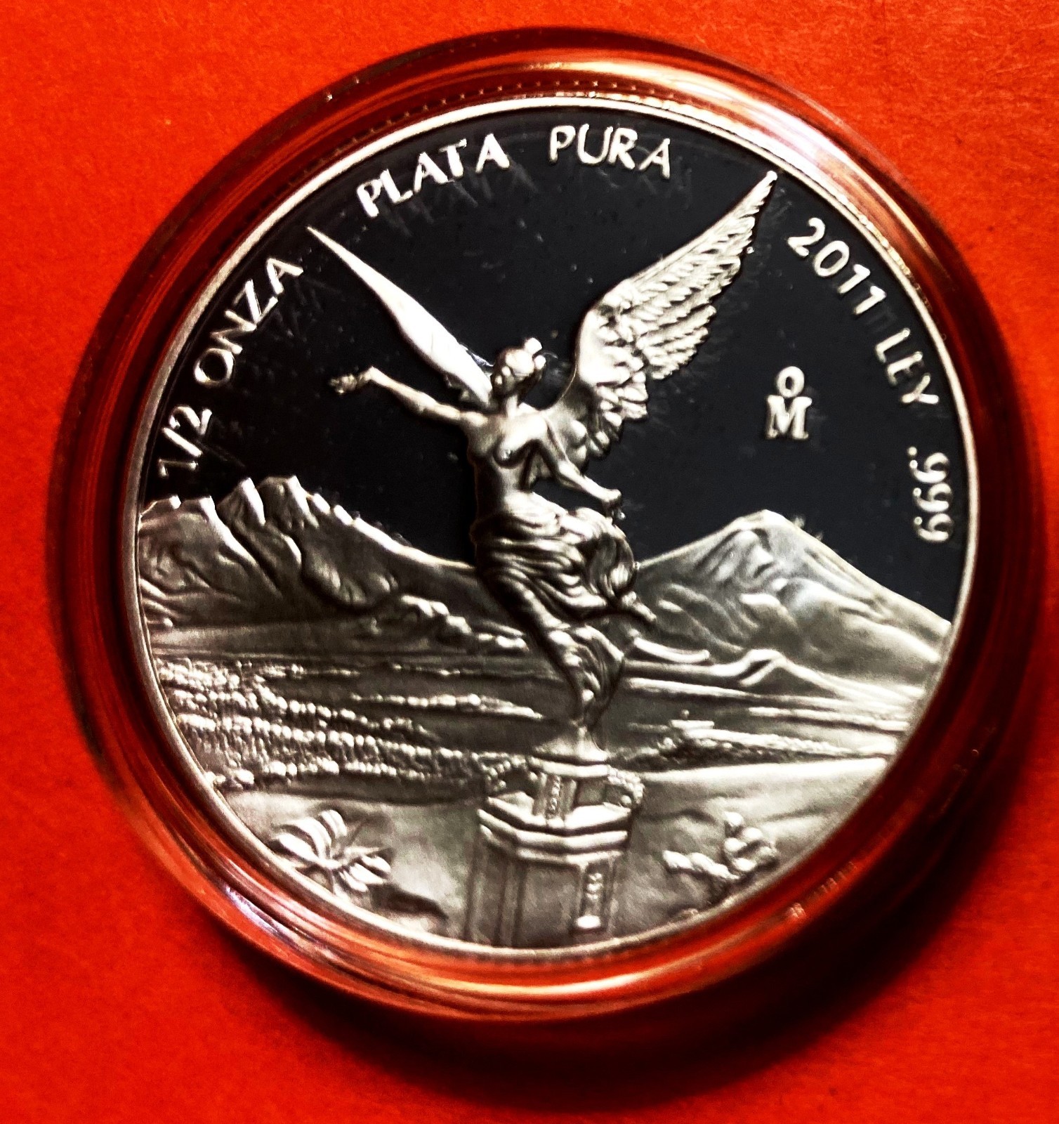 2011 Mexico Libertad 1/2 Oz Proof  -  .999 Silver   **RARE GEM**